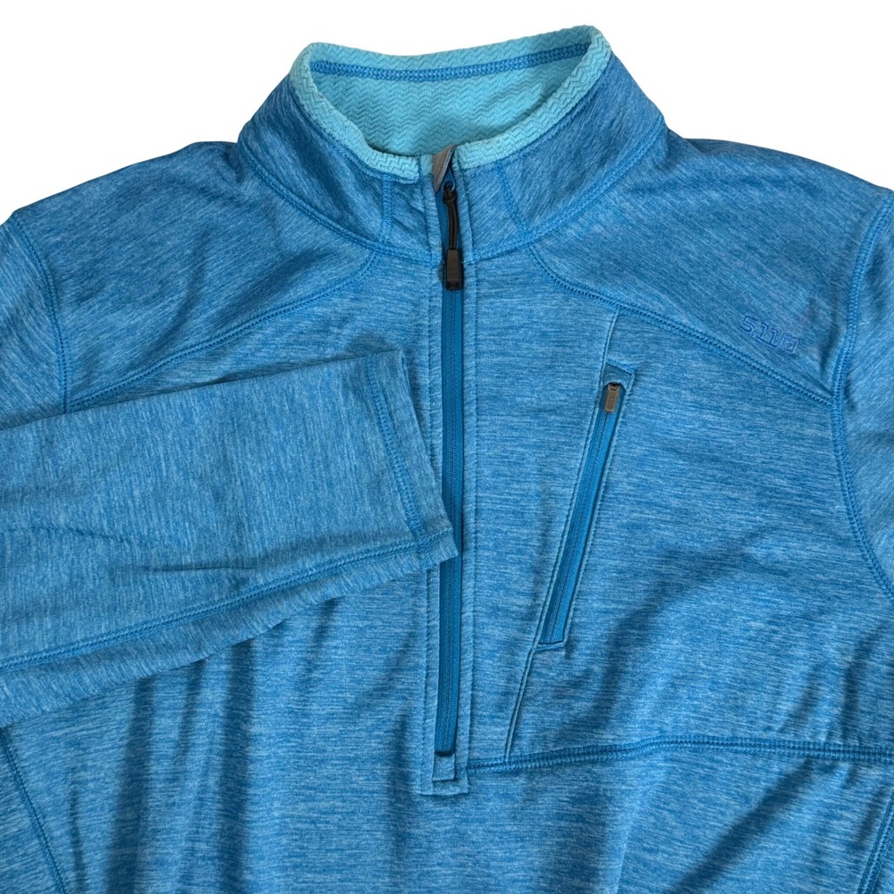 5.11‎ Tactical Recon 1/4 Half Zip Pullover Fleece Blue Heather Mens XL